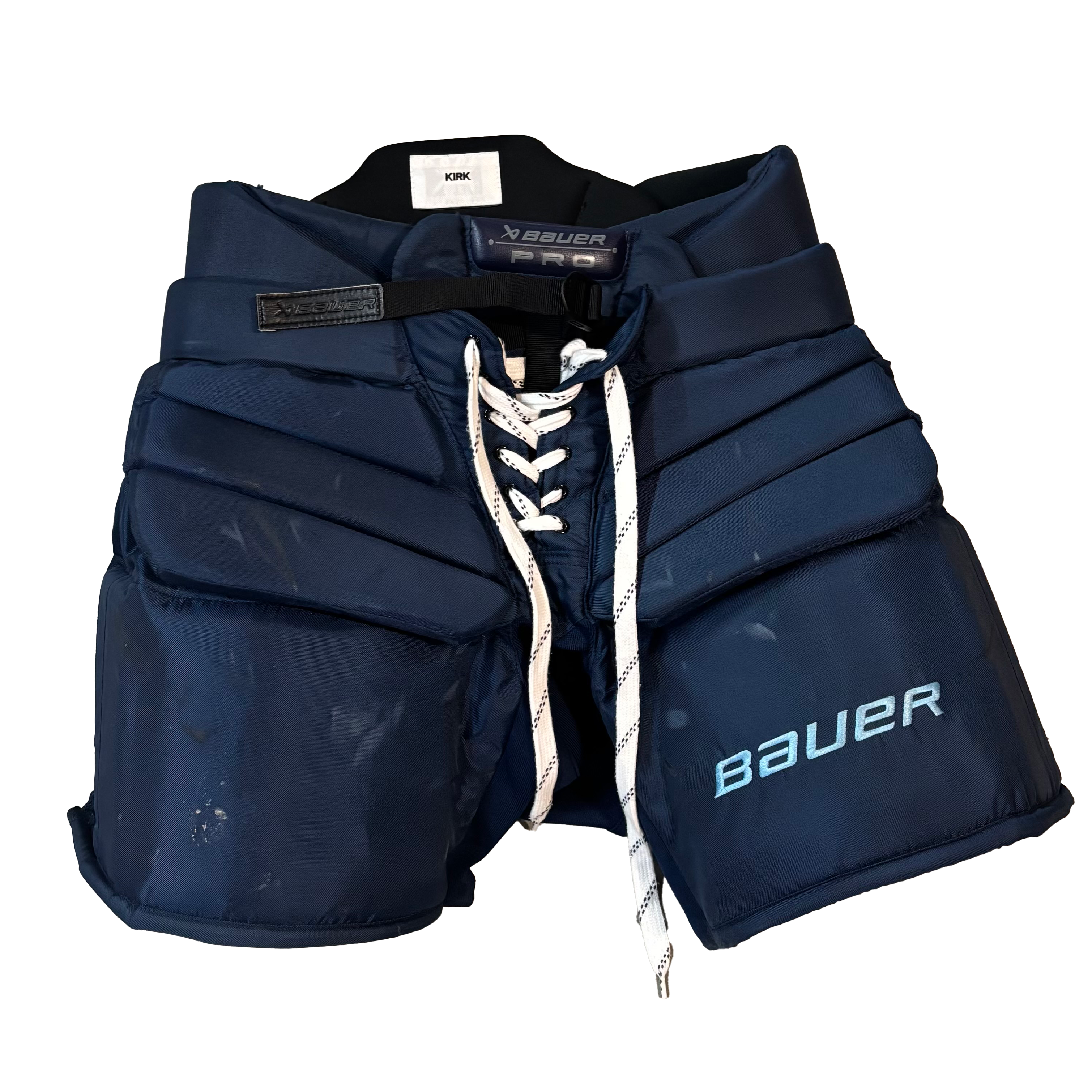 Bauer Pro - Used PWHL Pro Stock Goalie Pants (Navy/Powder Blue)